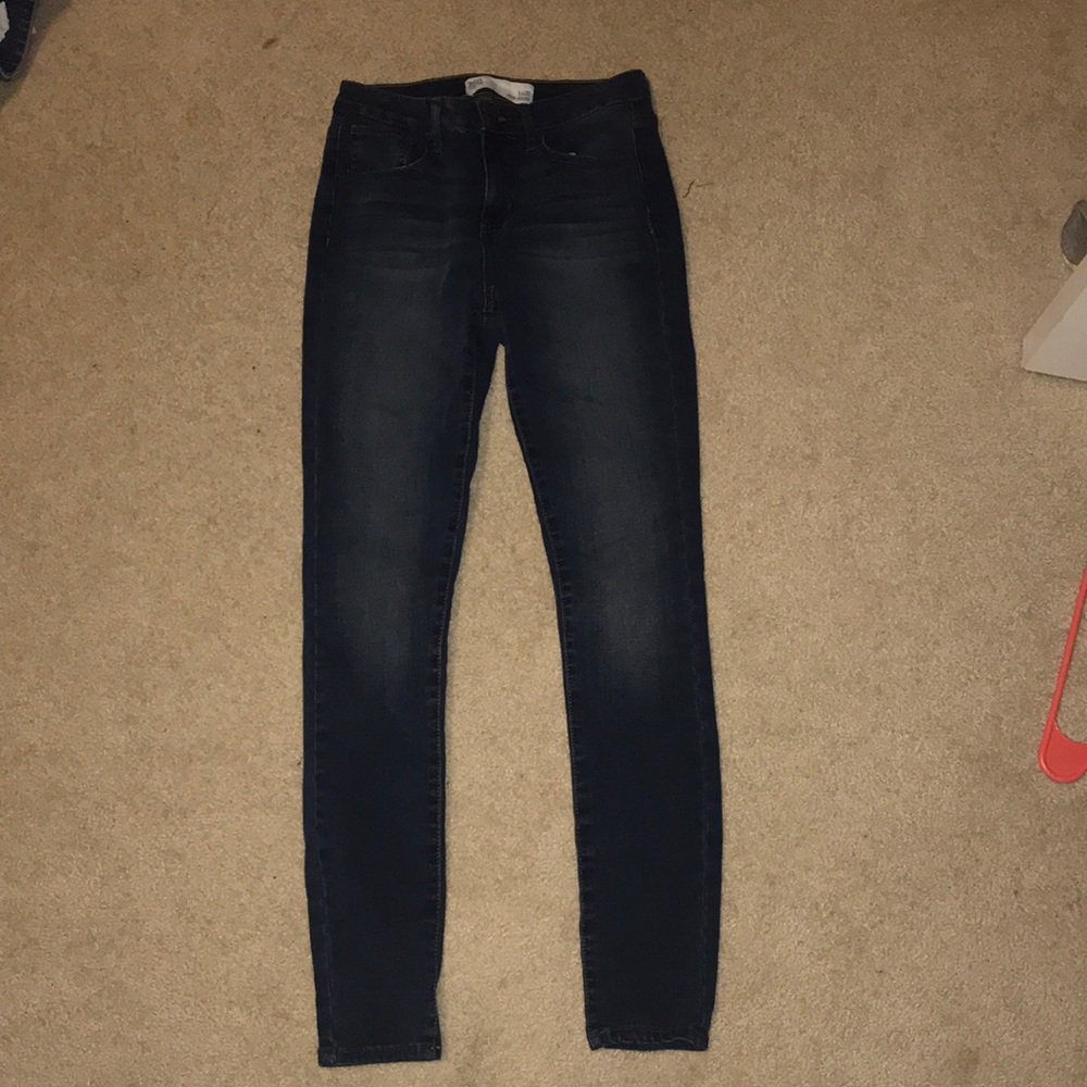 Dark denim jeggings